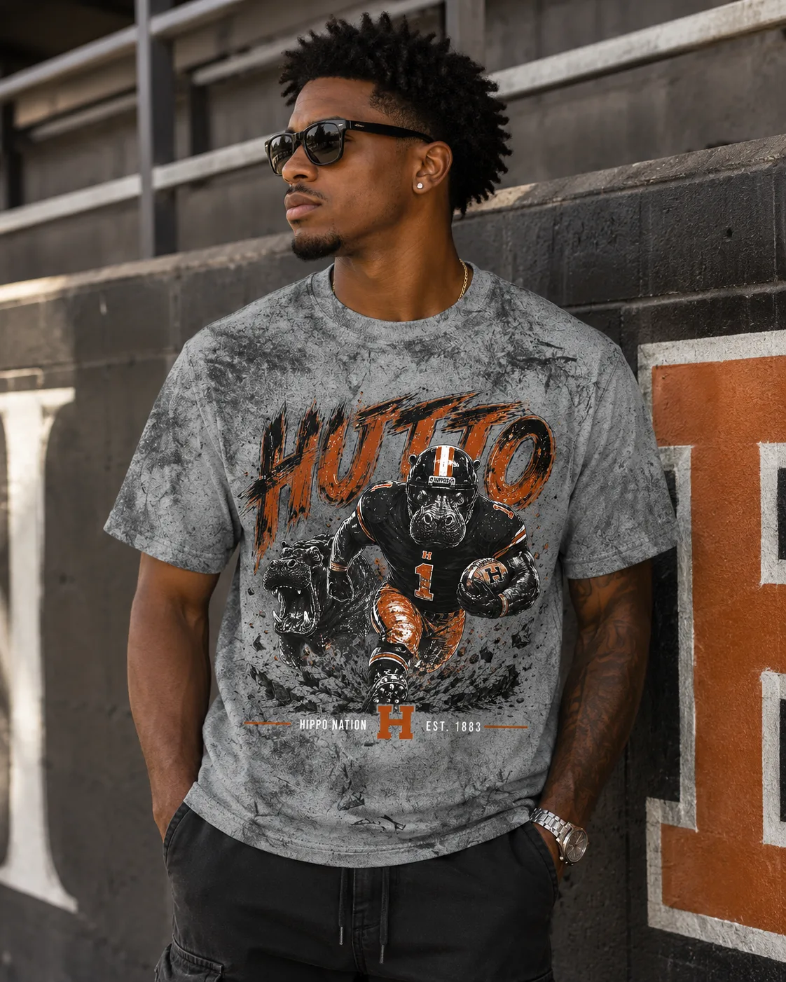 The BreakThru Tee, worn